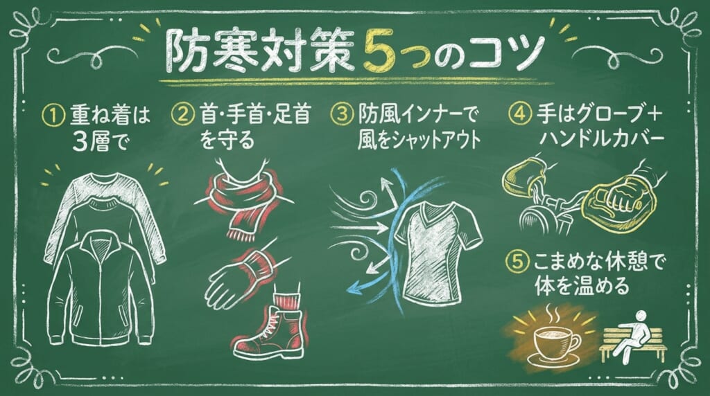 バイクの防寒対策5つのコツ