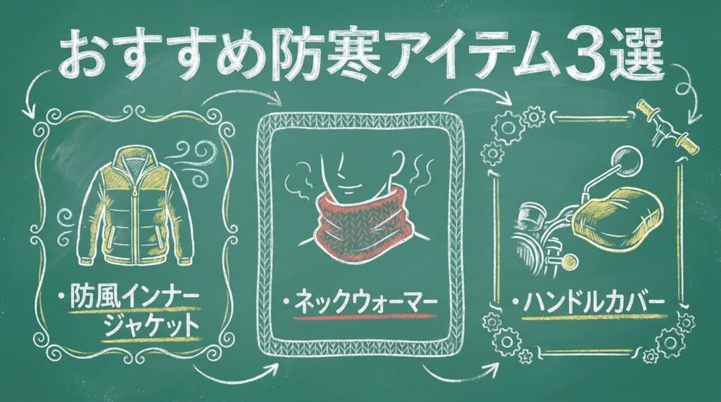 おすすめ防寒アイテム3選